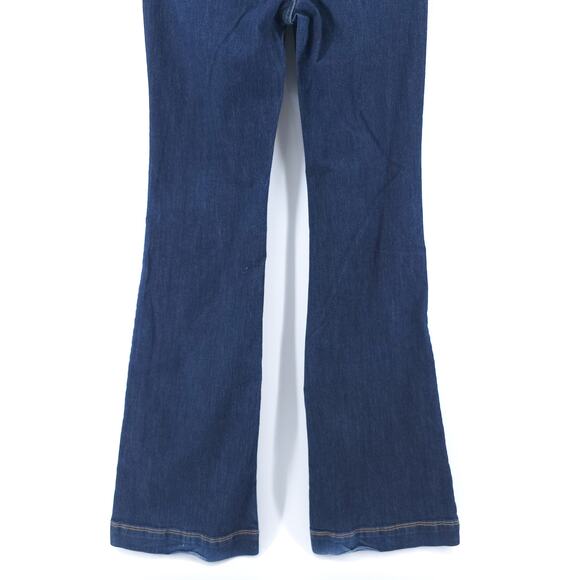 SP Black Label 70s Western Groovy High Rise Cotton Blend Dk.Wash Flared Jean 30 - Picture 4 of 14